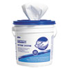 Wipers For Wettask System, Bleach, Disinfectants And Sanitizers, 12 X 12.5, 60/Roll, 5 Rolls And 1 Bucket/Carton