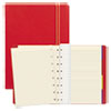 Notebook, 1 Subject, Medium/College Rule, Red Cover, 8.25 x 5.81, 112 Sheets