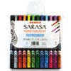 Sarasa Porous Point Pen, Stick, Fine 0.8 Mm, Assorted Ink And Barrel Colors, 12/pack