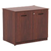 Alera Valencia Series Storage Cabinet, 34 1/8w X 22 7/8d X 29 1/2h, Medium Cherry
