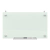 Infinity Magnetic Glass Dry Erase Cubicle Board, 30 x 18, White Surface