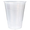 RK Ribbed Cold Drink Cups, 12 oz, Translucent, 50/Sleeve, 20 Sleeves/Carton
