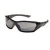 Forceflex Safety Glasses, Black Frame, Gray Lens