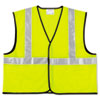 <strong>MCR™ Safety</strong><br />Class 2 Safety Vest, Polyester, 2X-Large, Fluorescent Lime with Silver Stripe
