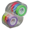 Removable Highlighter Tape, 0.5" x 720", Assorted, 6/Pack
