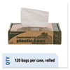 Controlled Life-Cycle Plastic Trash Bags, 13 Gal, 0.7 Mil, 24" X 30", White, 120/box