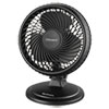 Lil' Blizzard 7" Two-Speed Oscillating Personal Table Fan, Plastic, Black