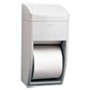 Matrix Series Two-Roll Tissue Dispenser, 6 1/4w X 6 7/8d X 13 1/2h, Gray