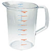 Bouncer Measuring Cup, 4 qt, Clear