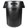 <strong>Rubbermaid® Commercial</strong><br />Vented Round Brute Container, 44 gal, Plastic, Black