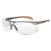 Protege Safety Glasses, Ultra-Dura Anti-Scratch, Sandstone Frame, Clear Lens