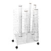 Wire Roll Files, 24 Compartments, 21w x 14.25d x 31.75h, White