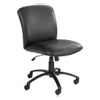Uber Big/tall Series Mid Back Chair, Vinyl, Supports Up To 500 Lb, 18.5" To 22.5" Seat Height, Black