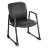 Uber Big And Tall Series Guest Chair, Vinyl, Supports Up To 500 Lb, 19.5" Seat Height, Black