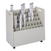 <strong>Safco®</strong><br />Laminate Mobile Roll Files, 50 Compartments, 30.25w x 15.75d x 29.25h, Putty