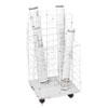 Wire Roll Files, 4 Compartments, 16.25w x 16.5d x 30.5h, White