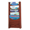 <strong>Safco®</strong><br />Solid Wood Wall-Mount Literature Display Rack, 11.25w x 3.75d x 23.75h, Mahogany