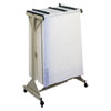 <strong>Safco®</strong><br />Mobile Plan Center Sheet Rack, 18 Hanging Clamps, 43.75w x 20.5d x 51h, Sand