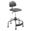 Task Master Economy Industrial Chair, Supports Up To 250 Lb, 17" To 35" Seat Height, Black