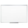 <strong>Mead®</strong><br />Dry Erase Board with Aluminum Frame, 72 x 48, Melamine White Surface, Silver Aluminum Frame