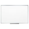 <strong>Mead®</strong><br />Dry Erase Board with Aluminum Frame, 36 x 24, Melamine White Surface, Silver Aluminum Frame