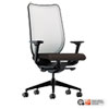 Nucleus Series Work Chair, Ilira-Stretch M4 Back, Supports 300 Lb, 17" To 21.5" Seat, Espresso Seat, Fog Back, Black Base