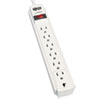 PROTECT IT! SURGE PROTECTOR, 6 OUTLETS, 4 FT CORD, 790 JOULES, LIGHT GRAY