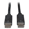 DisplayPort Cable with Latches (M/M), 6 ft, Black