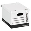 <strong>Universal®</strong><br />Basic-Duty Easy Assembly Storage Files, Letter/Legal Files, White, 12/Carton