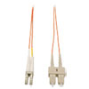 Duplex Multimode 62.5/125 Fiber Patch Cable (lc/sc), 6 Ft., Orange