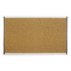 <strong>Quartet®</strong><br />ARC Frame Cubicle Cork Board, 30 x 18, Tan Surface, Silver Aluminum Frame