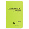 Foreman's Time Book, One-Part (No Copies), 13.5 x 4.13, 36 Forms Total