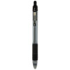 Z-Grip Ballpoint Pen, Retractable, Medium 1 mm, Black Ink, Clear/Black Barrel, 12/Pack