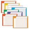 Jumbo Horizontal Incentive Chart Pack, 28 x 22, Assorted Colors with Assorted Borders, 8/Pack