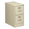 Two-Drawer Economy Vertical File, 2 Letter-Size File Drawers, Putty, 15" X 25" X 29"