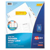 <strong>Avery®</strong><br />Big Tab Printable White Label Tab Dividers, 5-Tab, 11 x 8.5, White, 20 Sets
