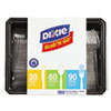 <strong>Dixie®</strong><br />Combo Pack, Tray with Clear Plastic Utensils, 90 Forks, 30 Knives, 60 Spoons