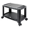 <strong>Alera®</strong><br />3-in-1 Cart/Stand, Plastic, 3 Shelves, 1 Drawer, 100 lb Capacity, 21.63" x 13.75" x 24.75", Black/Gray