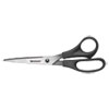<strong>Westcott®</strong><br />All Purpose Stainless Steel Scissors, 8" Long, 3.5" Cut Length, Black Straight Handle