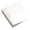 Custom Cut-Sheet Copy Paper, 92 Bright, 5-Hole Side Punched, 20 Lb, 8.5 X 11, White, 500/ream