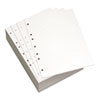 Custom Cut-Sheet Copy Paper, 92 Bright, 7-Hole Side Punched, 20 Lb, 8.5 X 11, White, 500/ream