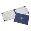 7510001153250 SKILCRAFT Award Certificate Binder, 8.5 x 11, Air Force Seal, Blue/Silver