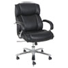 Alera Maxxis Series Big/tall Bonded Leather Chair, Supports 450 Lb, 21.26" To 25" Seat Height, Black Seat/back, Chrome Base