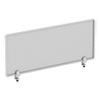 Polycarbonate Privacy Panel, 47w X 0.50d X 18h, Silver/clear