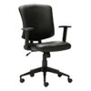 Alera Everyday Task Office Chair, Bonded Leather Seat/back, Supports Up To 275 Lb, 17.6" To 21.5" Seat Height, Black
