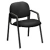 <strong>HON®</strong><br />Solutions Seating 4000 Series Leg Base Guest Chair, Fabric Upholstery, 23.5" x 24.5" x 32", Black Seat/Back, Black Base