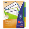 <strong>Avery®</strong><br />Insertable Big Tab Plastic 1-Pocket Dividers, 5-Tab, 11.13 x 9.25, Assorted, 1 Set