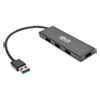 Ultra-Slim Portable USB 3.0 SuperSpeed Hub, 4 Ports, Black