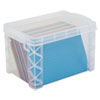 <strong>Advantus</strong><br />Super Stacker Storage Boxes, Holds 500 4 x 6 Cards, 7.25 x 5 x 4.75, Plastic, Clear