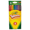 Twistable Crayons, Premium Traditional Colors, 8/pack